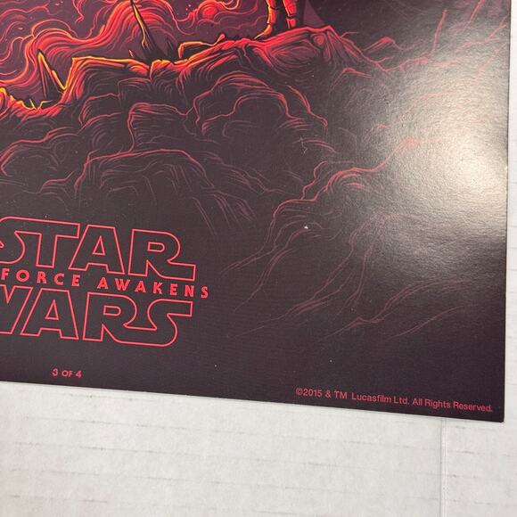 Star Wars The Force Awakens Posters Original Movie Promo 9.5 x 13 IMAX 2015 AMC - Picture 7 of 14
